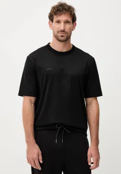 BOSS tricou din bumbac culoarea negru, melanj, 50546404 imagine
