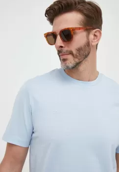 BOSS tricou din bumbac culoarea negru, neted imagine