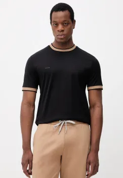 BOSS tricou din bumbac culoarea negru, uni, 50543858 imagine