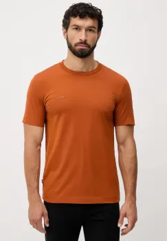 BOSS tricou din bumbac culoarea portocaliu, uni, 50468347 imagine