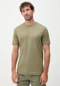 BOSS tricou din bumbac culoarea verde, uni, 50468347 imagine
