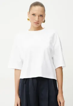 BOSS tricou din bumbac femei, culoarea alb, 50541328 imagine