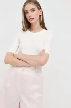 BOSS tricou femei, culoarea bej imagine