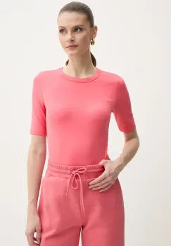 BOSS tricou femei, culoarea roz imagine