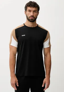 BOSS tricou lounge culoarea negru, cu imprimeu, 50545931 imagine