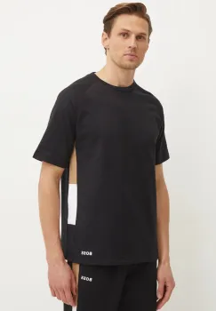 BOSS tricou lounge din bumbac culoarea negru, neted, 50535784 imagine