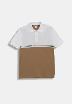 BOSS tricou polo copii culoarea maro, J52339 imagine