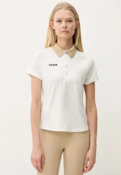 BOSS tricou polo femei, culoarea bej, 50540217 imagine
