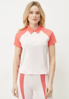 BOSS tricou polo femei, culoarea roz, 50540217 imagine