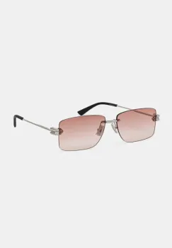 Bottega Veneta ochelari de soare barbati, culoarea argintiu, BV1126S imagine