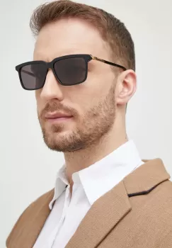 Bottega Veneta ochelari de soare barbati, culoarea negru imagine