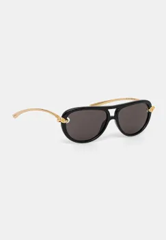 Bottega Veneta ochelari de soare culoarea negru, BV1418S imagine