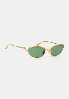 Bottega Veneta ochelari de soare femei, culoarea auriu, BV1330S imagine