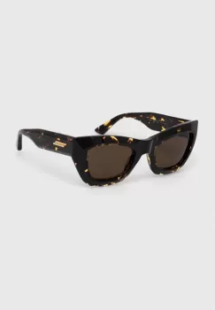 Bottega Veneta ochelari de soare femei, culoarea maro imagine
