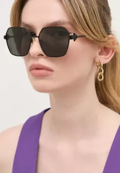 Bottega Veneta ochelari de soare femei, culoarea negru imagine