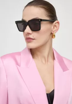 Bottega Veneta ochelari de soare femei, culoarea negru imagine