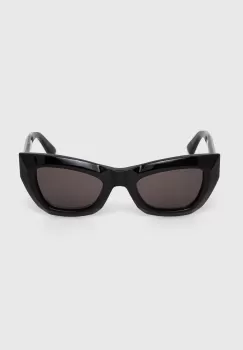 Bottega Veneta ochelari de soare femei, culoarea negru imagine