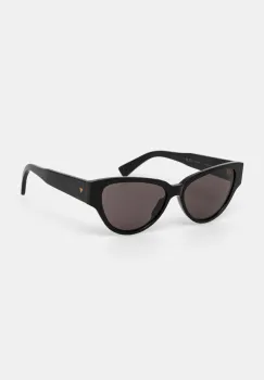 Bottega Veneta ochelari de soare femei, culoarea negru, BV1319S imagine