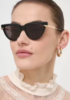 Bottega Veneta ochelari de soare femei, culoarea negru imagine