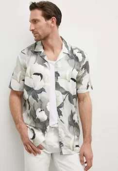 Bruuns Bazaar camasa barbati, culoarea verde, relaxed imagine