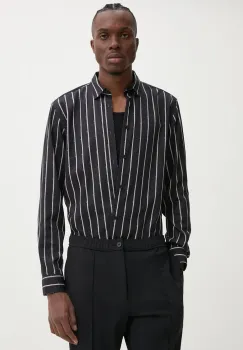 Bruuns Bazaar camasa VaniBBGilly barbati, culoarea negru, cu guler button-down, regular, BBM2402 imagine