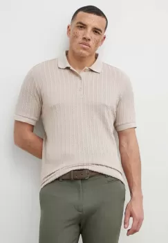 Bruuns Bazaar pulover barbati, culoarea bej, light imagine