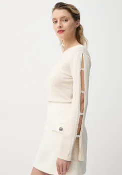 Bruuns Bazaar pulover femei, culoarea bej, light, BBW4331 imagine