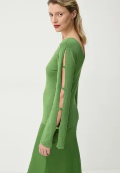 Bruuns Bazaar pulover femei, culoarea verde, light, BBW4331 imagine