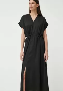 Bruuns Bazaar rochie AcaciaBBGalina dress culoarea negru, midi, oversize, BBW3908 imagine