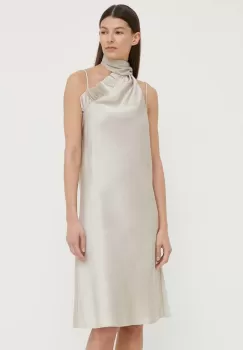 Bruuns Bazaar rochie AcaciaBBNellie dress culoarea bej, mini, evazati, BBW3866 imagine