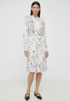 Bruuns Bazaar rochie AcaciaBBNynna dress culoarea bej, midi, drept, BBW3867 imagine