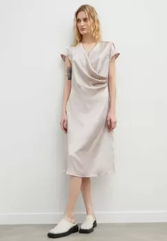 Bruuns Bazaar rochie culoarea bej, mini, drept imagine