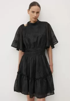 Bruuns Bazaar rochie GillywineBBMejra dress culoarea negru, mini, evazati, BBW3971 imagine