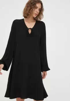 Bruuns Bazaar rochie Lilli Lavina culoarea negru, mini, evazati imagine