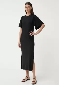 Bruuns Bazaar rochie LuteaBBNathalena dress culoarea negru, maxi, drept, BBW4019 imagine