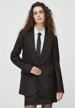 Bruuns Bazaar sacou culoarea negru, desfacut, modelator imagine