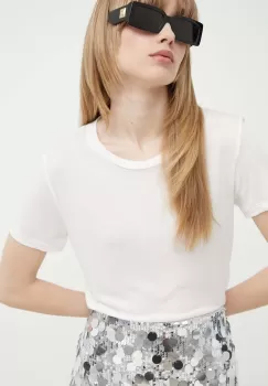 Bruuns Bazaar tricou KatkaBB ss T-shirt femei, culoarea alb, BBW1072N imagine