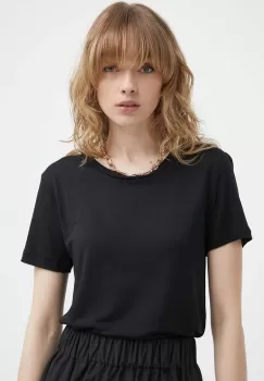 Bruuns Bazaar tricou KatkaBB ss T-shirt femei, culoarea negru, BBW1072N imagine