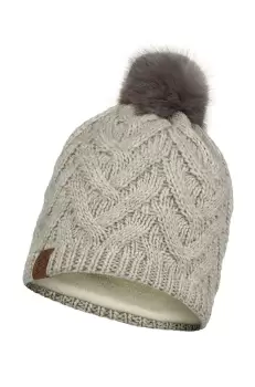 Buff Caciula culoarea crem, din tricot gros imagine