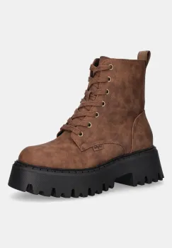 Buffalo botine Aspen Lace Up Warm culoarea maro, cu platforma, izolat, 1622599-BRN imagine