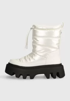 Buffalo cizme de iarna Flora Puffer Boot culoarea alb, 1622360 imagine