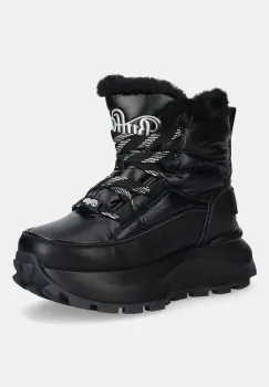 Buffalo cizme de iarna Manhatten Lace Up Puffed culoarea negru, 1622621-BLK imagine