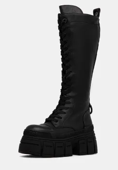 Buffalo cizme Gospher Lace Up Hi femei, culoarea negru, cu platforma, 1622527-BLK imagine