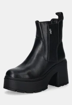 Buffalo cizme Mila Chelsea culoarea negru, cu toc drept, 1220083-BLK imagine