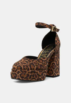 Buffalo pantofi cu toc May Dorsay culoarea maro, cu toc drept, 1290209-LEO imagine