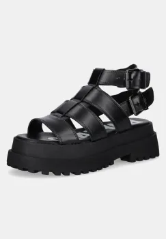 Buffalo sandale Pluto Gld femei, culoarea negru, cu platforma, 1602269-BLK imagine