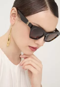 Burberry ochelari de soare femei, culoarea maro, 0BE4420U imagine