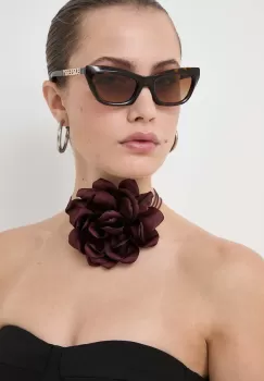 Burberry ochelari de soare femei, culoarea maro imagine
