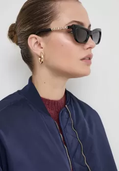 Burberry ochelari de soare femei, culoarea negru imagine