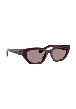 Burberry ochelari de soare femei, culoarea violet, 0BE4463D imagine